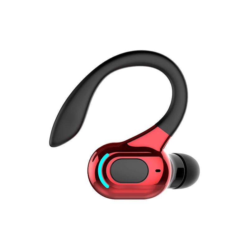 Fone de ouvido Bluetooth 5.2 à prova d'água, fones de ouvido sem fio com microfone, mini ganchos de orelha, fones de ouvido estéreo HiFi para celular