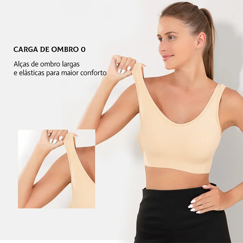 Sutiã Esportivo Feminino Respirável Roupa Íntima Feminina Fitness