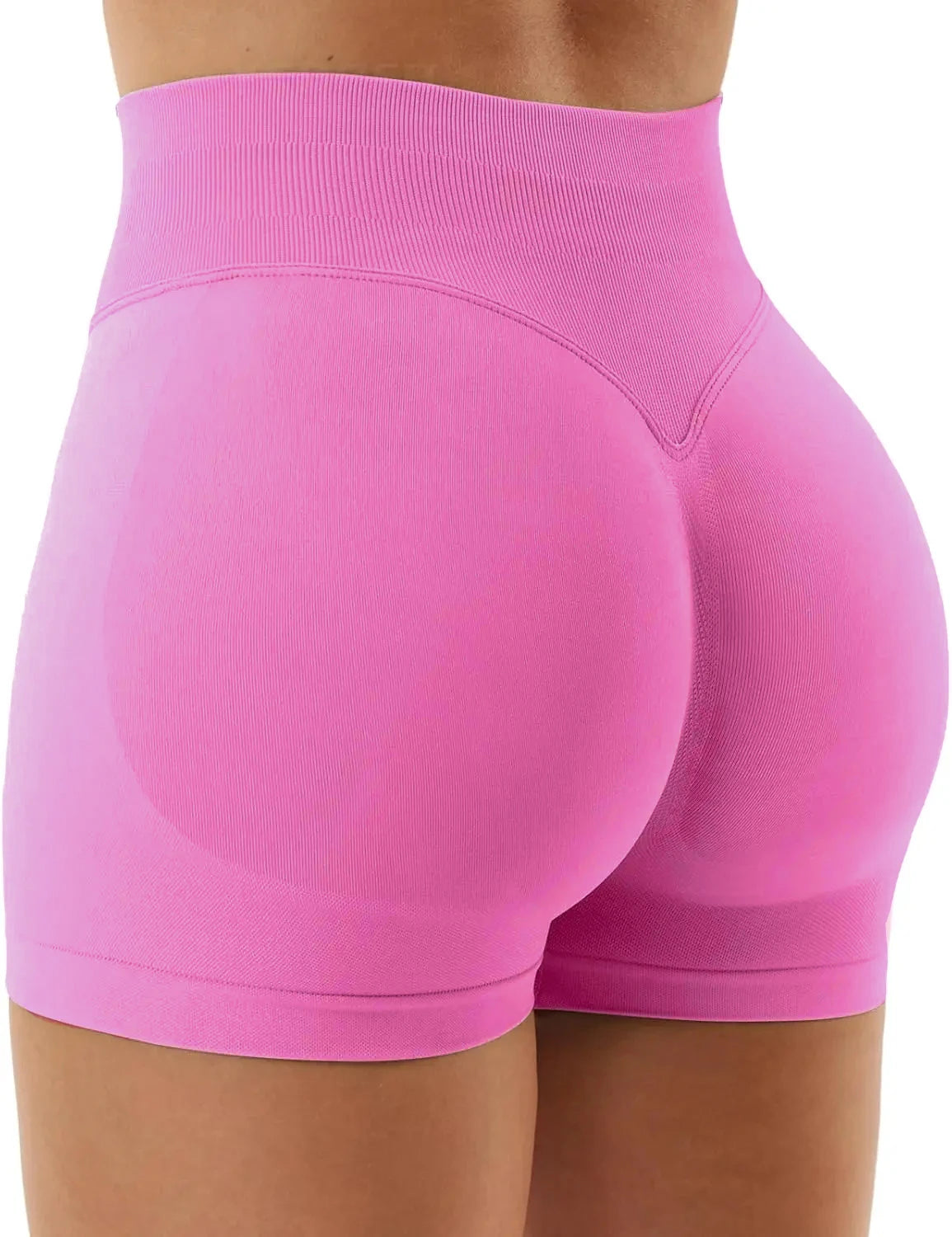 Gym Shorts Women Fitness Sports Biker Shorts 4.5" Low Waist Band Yoga Shorts Workout Tights Scrunch Butt Seamless Leggings Woman