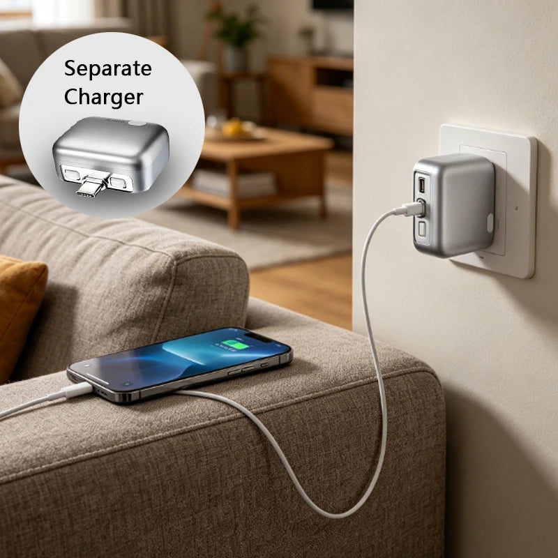 Portable Charger 20000mAh Fast Charging Built-in Cable