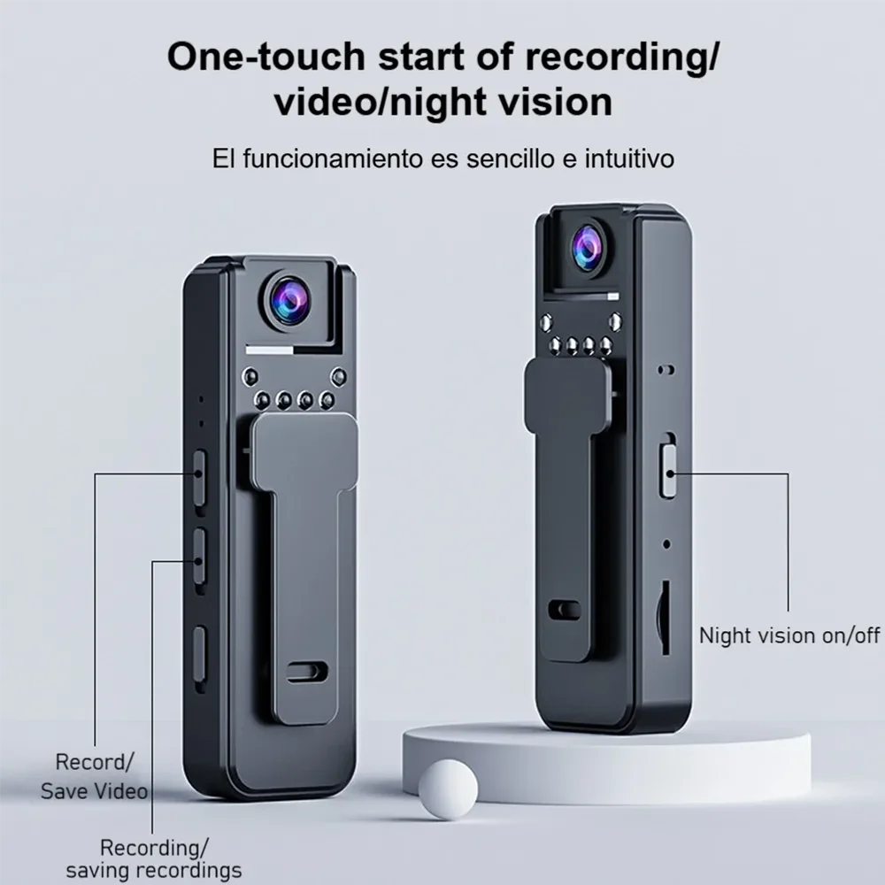 A8 HD 1080P Mini Camera Night Vision Long Battery Police Cam
