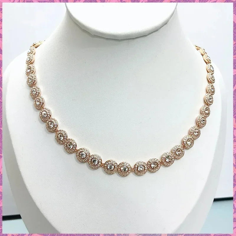 Conjunto de joias de alta qualidade da UE 2025 conjunto de joias de casamento luxuosas e requintadas conjunto de joias simples e elegante