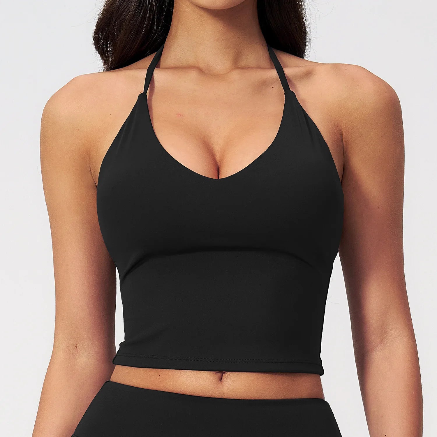 Roupa de academia feminina Regata esportiva feminina Roupa de academia justa com bojo Regata de yoga emagrecedora Top esportivo feminino Roupa de treino