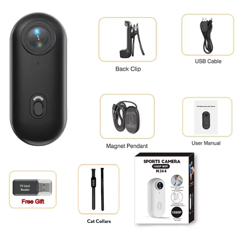 4K Outdoor Sports - Camera 1080P - Mini Camera In