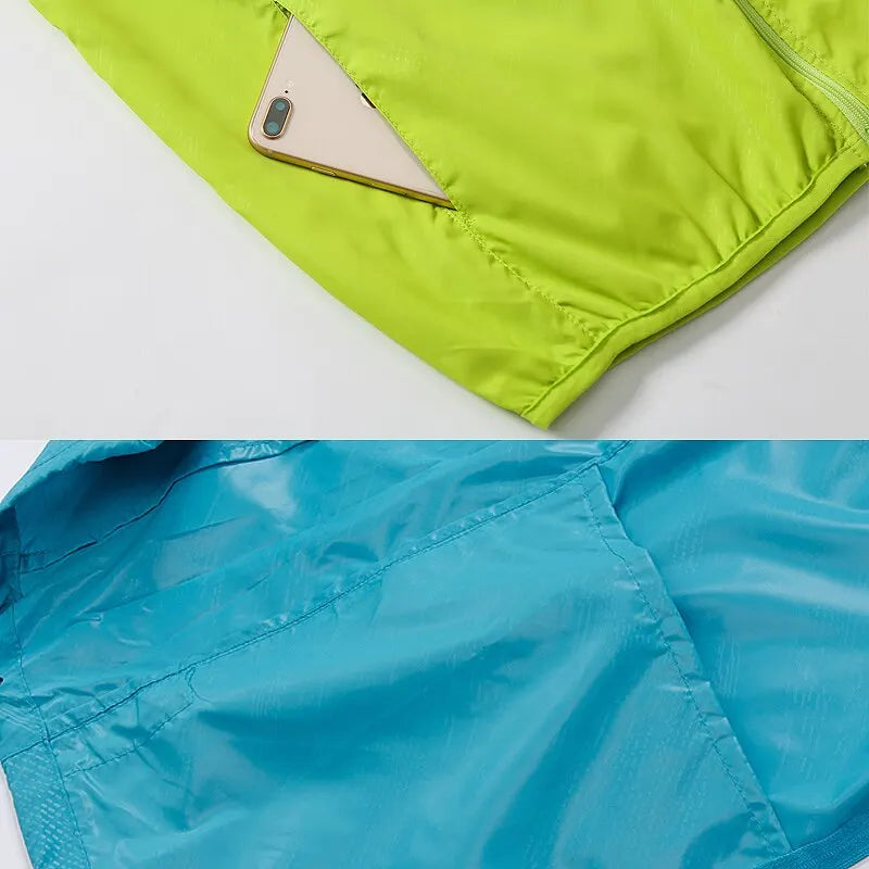 Jaqueta Lngxo Unissex para Caminhada Masculina Feminina Impermeável Secagem Rápida Corta-vento para Acampamento Trekking Pesca Capa de Chuva Roupa Anti-UV para Uso Externo
