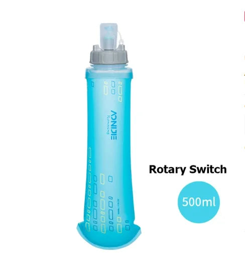 AONIJIE 250ML 600ML Foldable Silicone Soft Flask Water Bottle for Outdoor Sport Traveling Running Kettle Hydration Pack Bag Vest