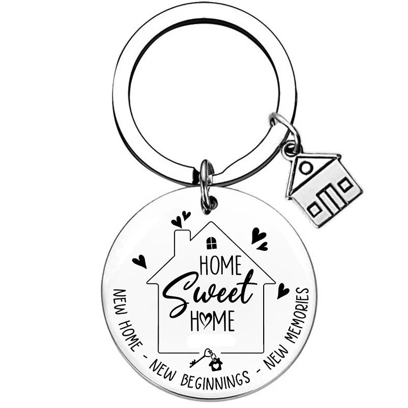 Chaveiro de Aço Inoxidável WonderNest Novo Lar Chá de Casa Nova