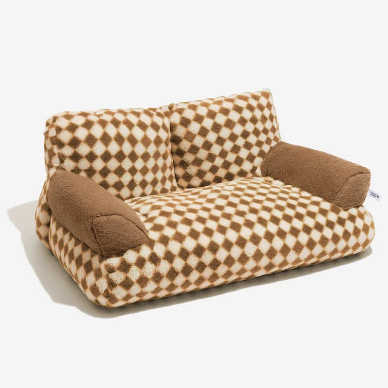 Orthopedic Winter Plush Pet Sofa Comfortable Cushion Cat Bed Disassembled Dog Bed for Small to Medium Sized Cats And Dogs