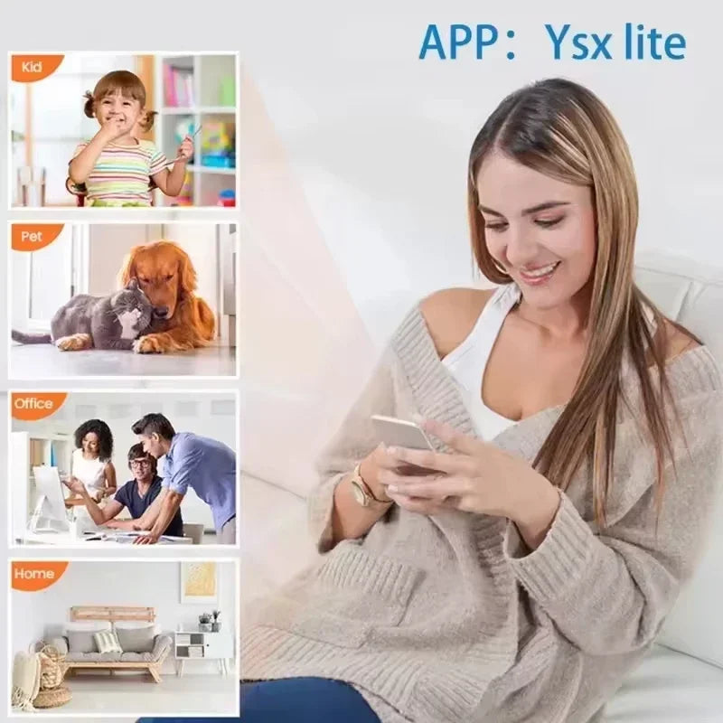 Wireless Camera 4K - Surveillance Security - Video Cam Night