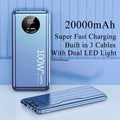 Power Bank 20000mAh 100W Carregamento Super Rápido Portátil