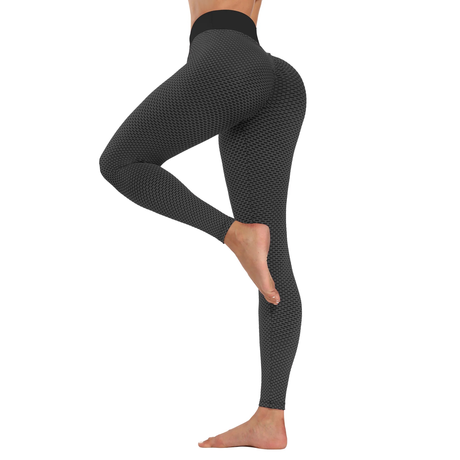 Legging Fitness Feminina De Cintura Alta Para Academia De Ginástica E Yoga Com Efeito Levanta Bumbum