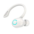 Fone de ouvido Bluetooth 5.2 sem fio de gancho único, intra-auricular, bateria de duração ultra longa, fone de ouvido comercial para celular