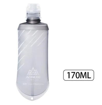 AONIJIE 250ML 600ML Foldable Silicone Soft Flask Water Bottle for Outdoor Sport Traveling Running Kettle Hydration Pack Bag Vest