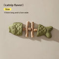 Brinquedo para Gatos em Formato de Espinha de Peixe, Silvervine Natural, Graveto de Madeira para Roer, Brinquedo Interativo para Gatinhos e Dentição