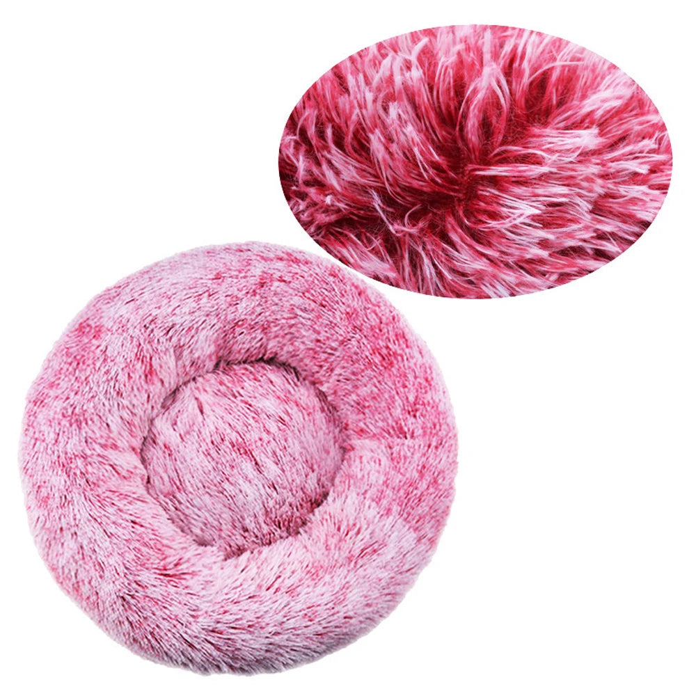 Cama Redonda para Cães, Cama Quente de Inverno para Gatos, Cesto de Pelúcia para Cães, Cama Lavável para Pequenos, Médios e Grandes Cães, Sofá para Gatos