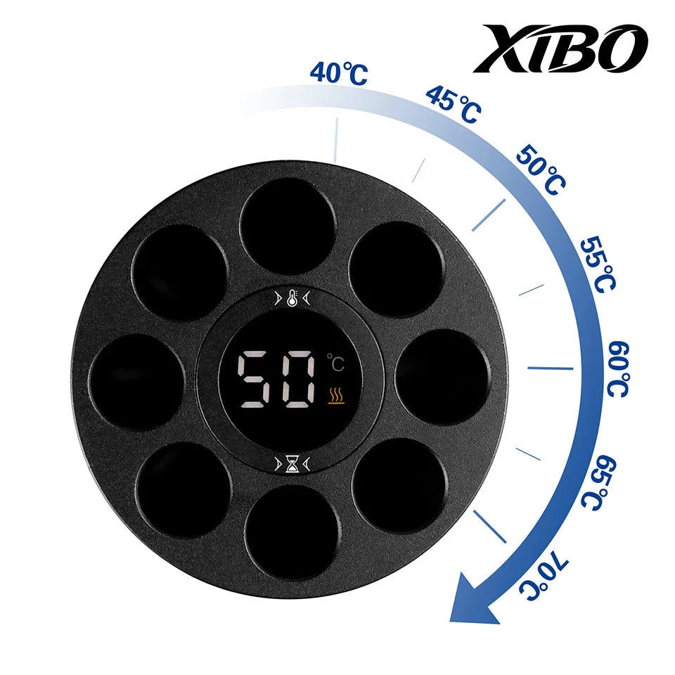 Aquecedor Avançado de Resina Dental com Controle de Temperatura em 7 Níveis 40-70°C Tela LED HD Desligamento Automático para Operação Segura