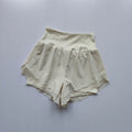 Shorts Esportivos Femininos de Verão em Tela 2 em 1 de Secagem Rápida para Yoga Shorts Respiráveis para Fitness Shorts de Corrida de Cintura Alta