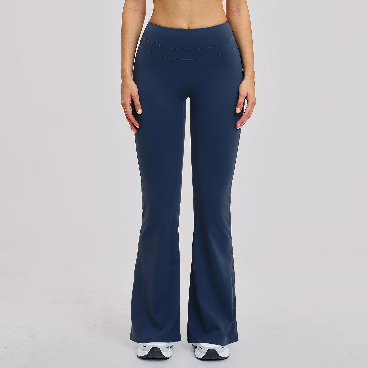 Wide-leg Pants Women's High Waist Yoga Leggings High Stretchy Butt Lifting Breathable Sports Pants for Women Gym Flared Leggings