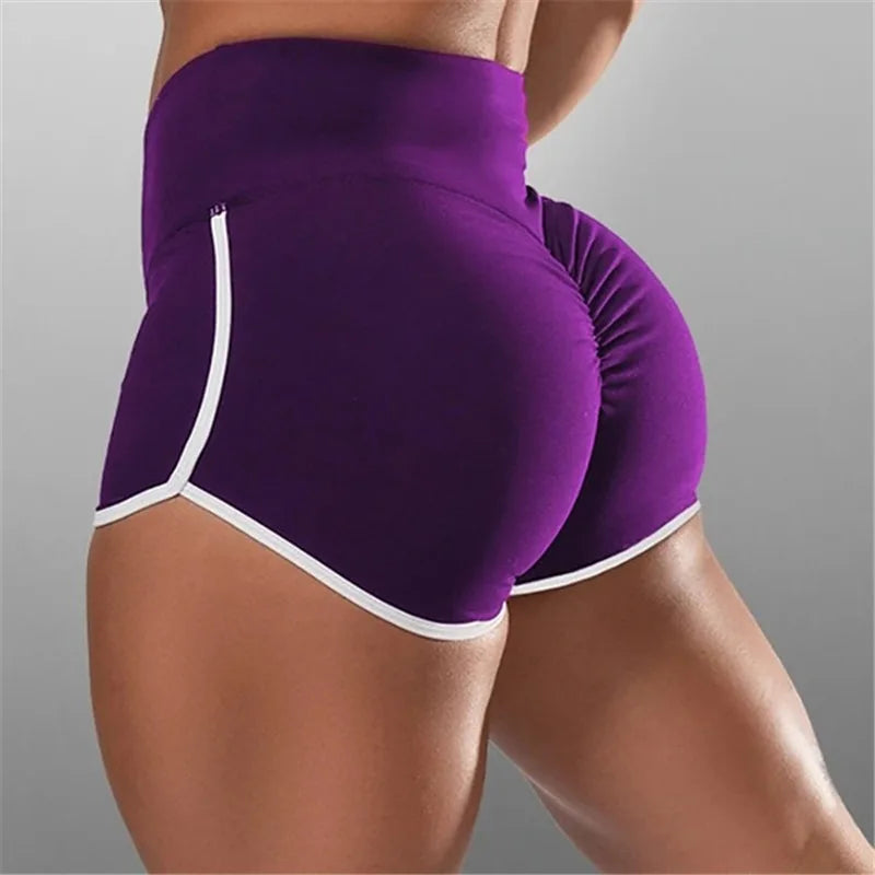Shorts femininos de verão para esportes, fitness, academia, shorts skinny justos, shorts casuais de ioga, shorts de cintura baixa elásticos, roupa de ginástica