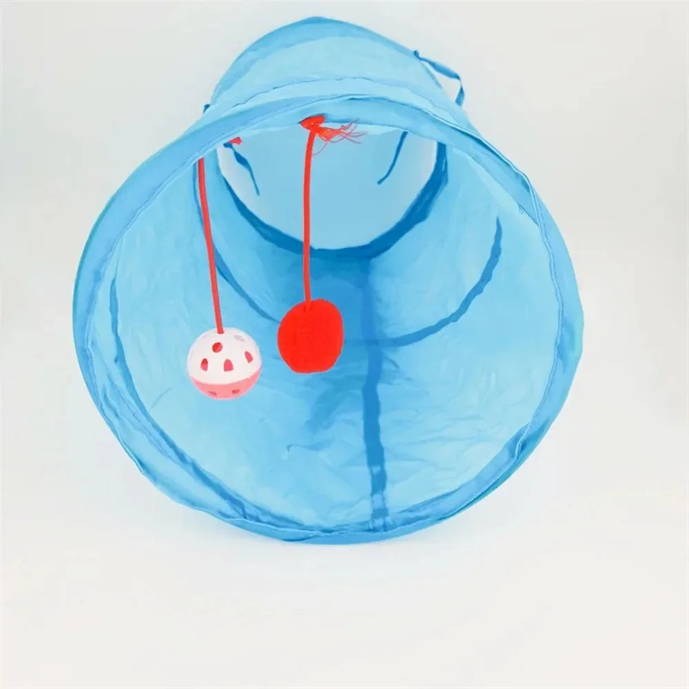 Brinquedos para Gatos Túnel Dobrável Tubo Cubo Gatos Brinquedos Túnel Gatinho Tenda Casa Divertida Tubo Pet para Cães Pequenos Gatos Treinamento Suprimentos