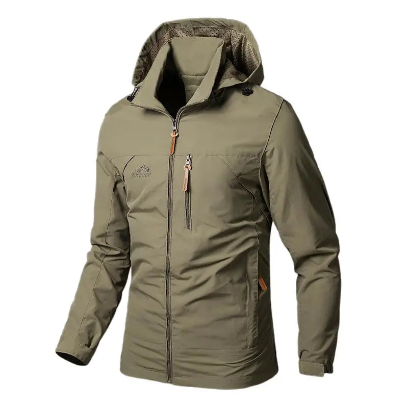 Jaquetas Quebra-Vento Masculinas Impermeáveis Militares com Capuz Jaqueta Masculina Nova de Combate Homem Outono Caminhada ao Ar Livre Ciclismo Bomber Corta-Vento