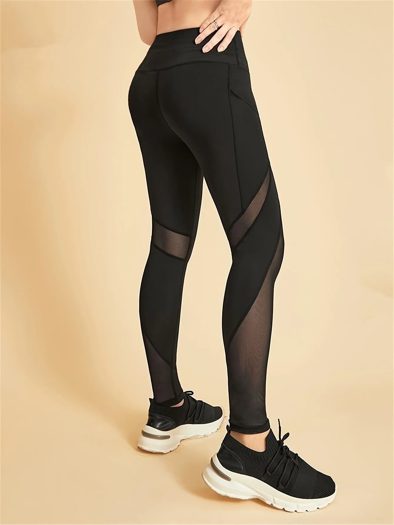 Women Gym Yoga Butt Lifting Leggings High Waist Quick Dry Sports Pants With Elastic Waistband Exercise Trousers Workout Leggings