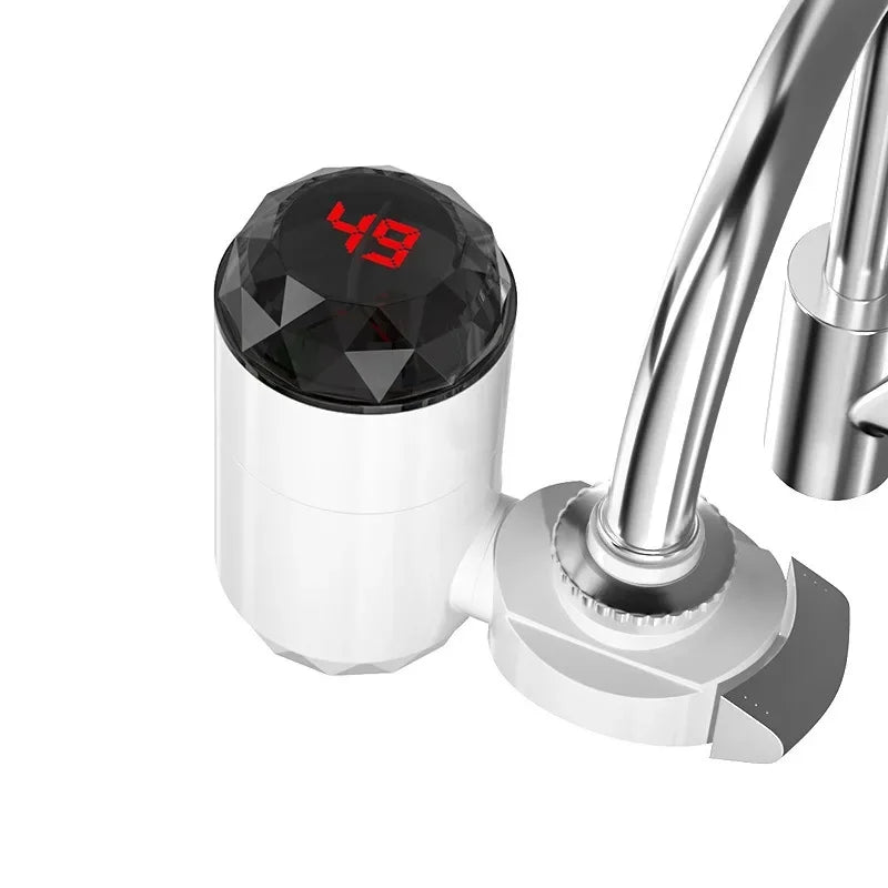 220V/110V Heating Faucet 3000W Mini Electric Instant Water Heater for Tap Tankless Kitchen Bathroom Hot Water Digital Display