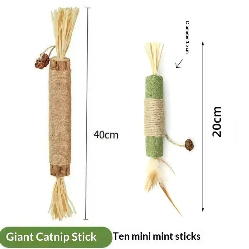 Gato Toys Natural Wood Knotweed Teething Sticks Insect Galls