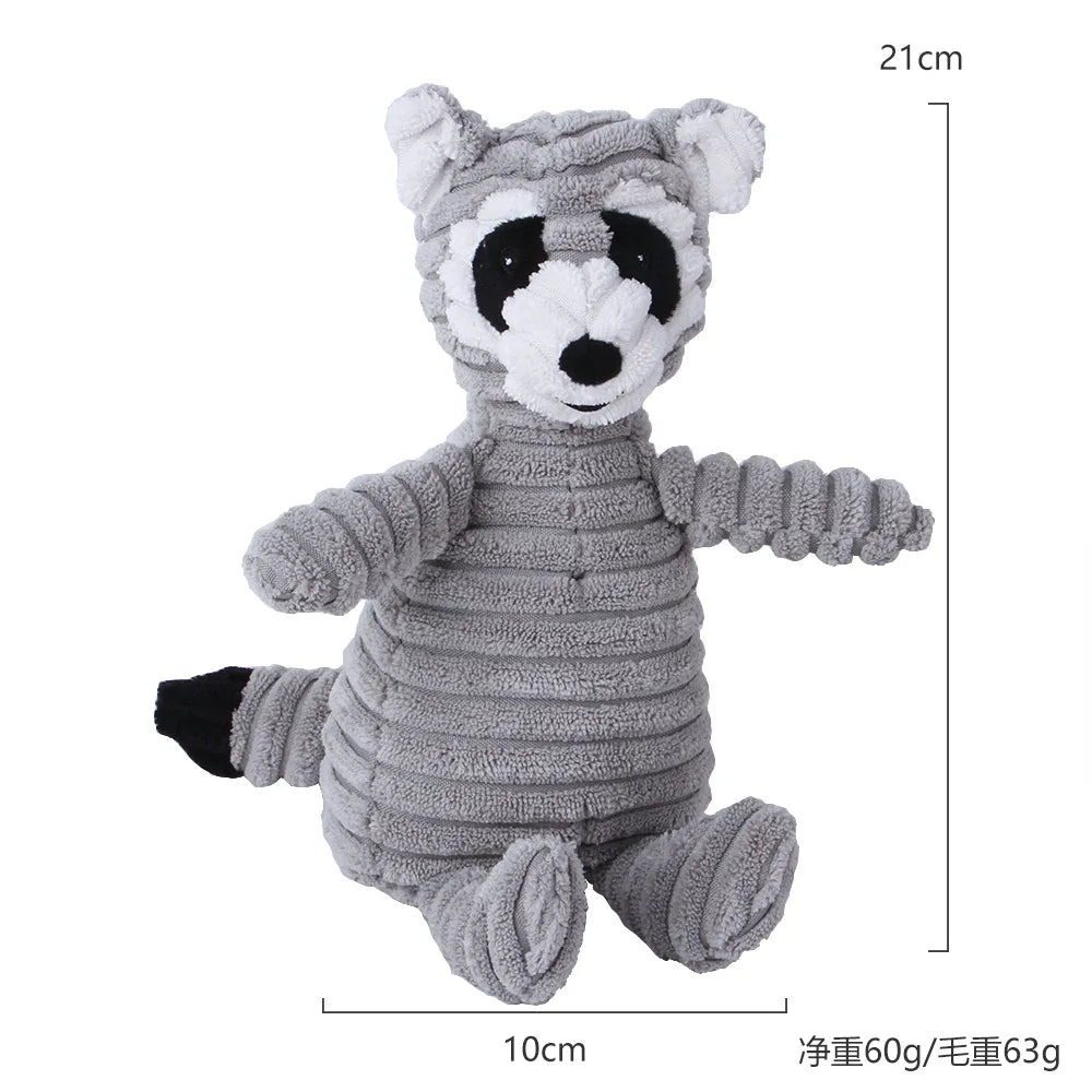 Pet Cachorro Molar Toy Vent Treino Corduroy Monkey Pig Voice...