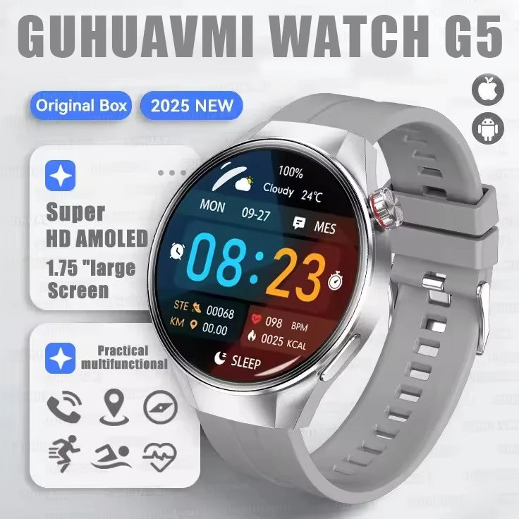 Watch G5 Plus Smart Watch 1.75 AMOLED GPS Heart Rate Bluetooth