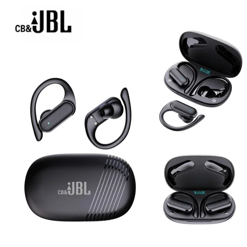 Para Fones de ouvido sem fio CB&JBL Bluetooth TWS A520 Fones de ouvido intra-auriculares Gancho de orelha Fone de ouvido para jogos Controle de toque esportivo com microfone