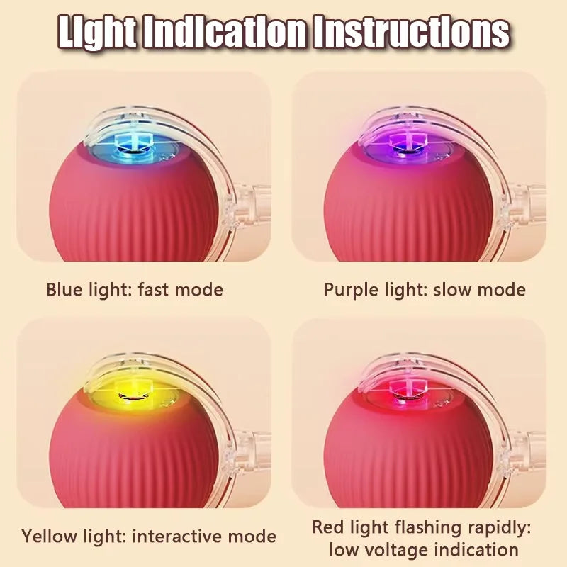 1PC Smart Cat Toys Automatic Rolling Ball Fake Tail Rechargeable Electric Pet Interactive toy Cat Training Imitate Mouse Tail