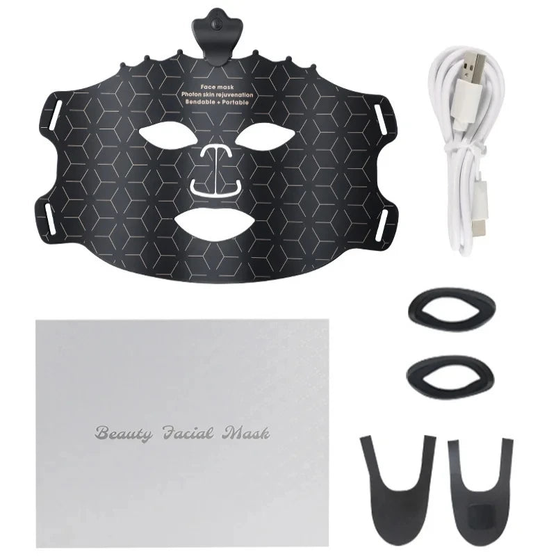 WonderNest 7-Color LED Light Therapy Silicone Face Mask