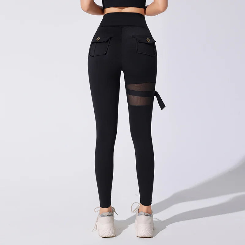 Mulher Novo Estilo Quente Roupa de Academia Treino Esportivo Calças Legging Recortadas Fitness Feminina Cintura Alta Yoga Tights