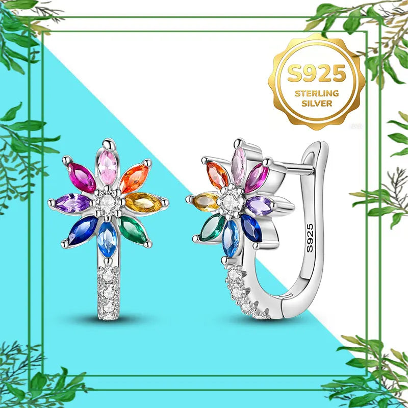 Brincos Femininos Pendentes 100% Genuínos em Prata Esterlina 925 Hipoalergênicos Luxuosos Elegantes Joia Fina Presente de Aniversário para Ela