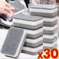30/1pcs Double-sided Limpeza Sponges Wipe Scrubbing Pan Pot...