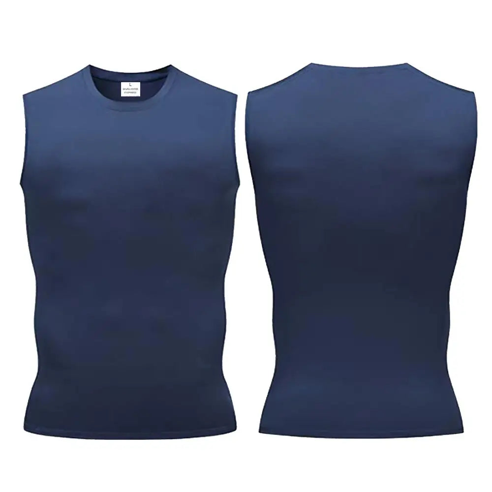Camisetas Masculinas Secagem Rápida Corrida Colete de Compressão Regata Secagem Rápida Jersey Camisa de Treino Regata Masculina de Academia