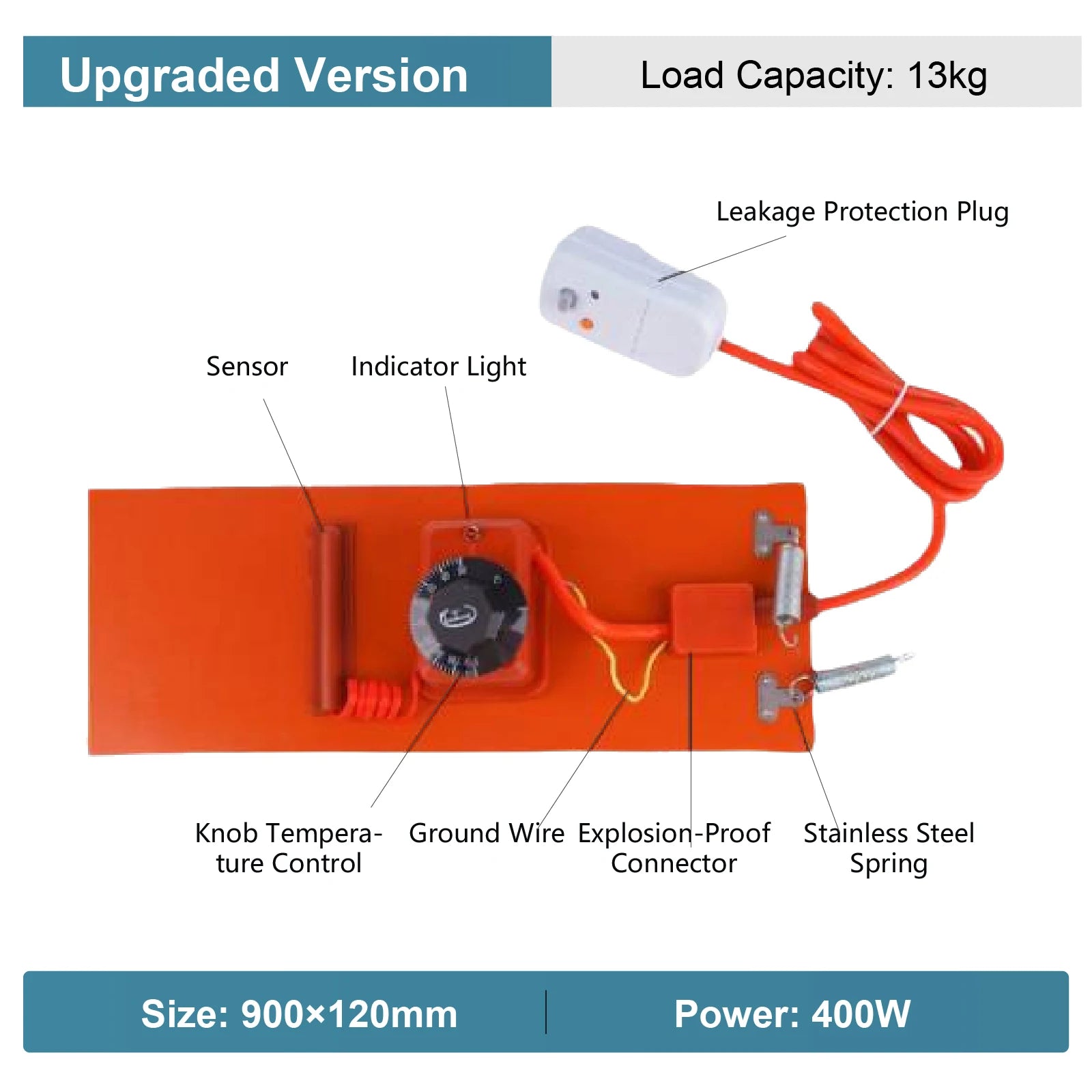 Silicone Heating Belt for Gas Cylinder 15kg 50kg Drum Tank Heater Wrap for LPG Propane Steel Bottle Adjustable