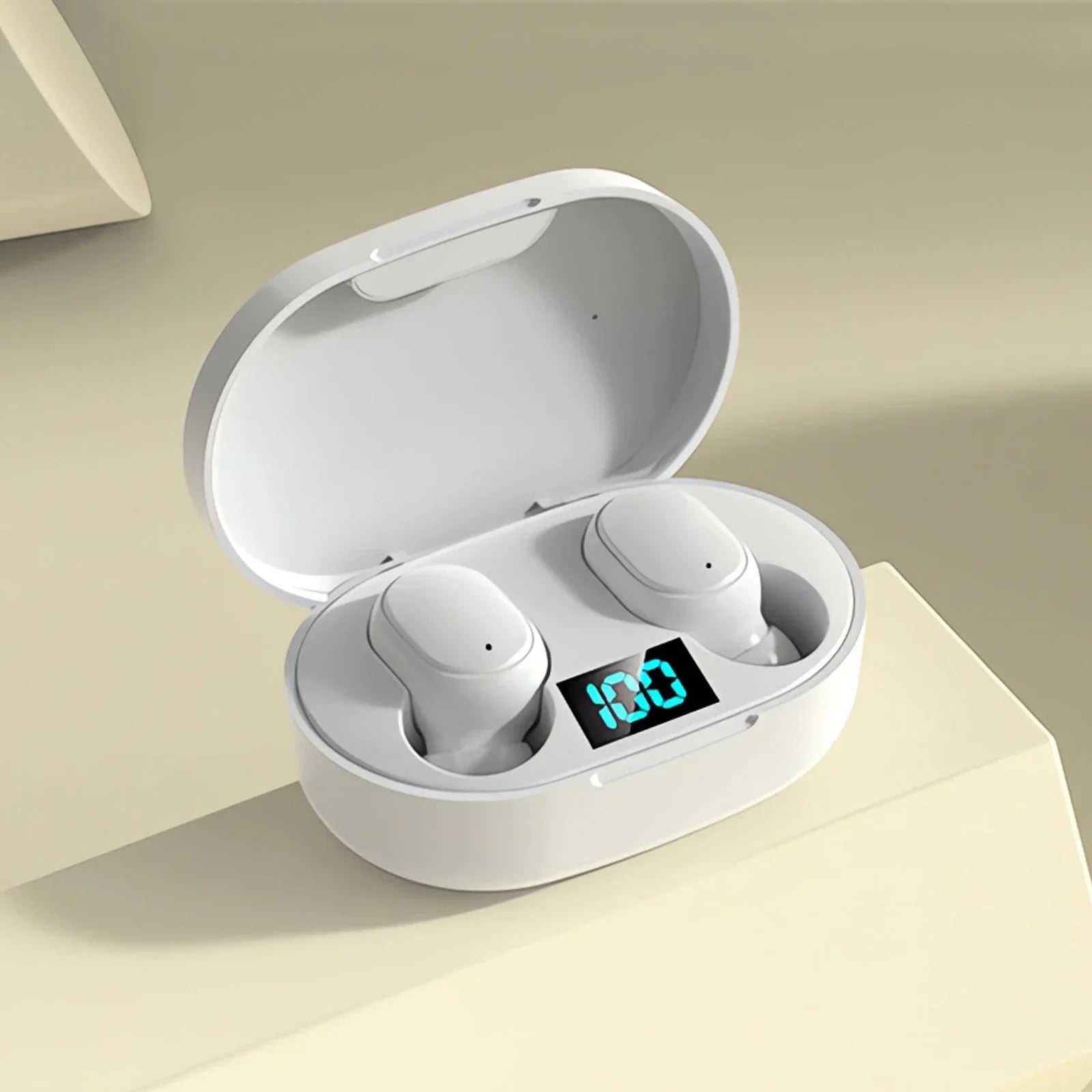 E6S Wireless Bluetooth Headphones with LED Display Deep Bass Stereo Ear Buds with Mic  Wireless Earbuds