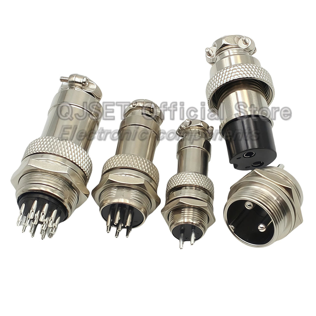 Conjunto de Conectores de Aviação WonderNest GX12 GX16 GX20 2-15 Pinos