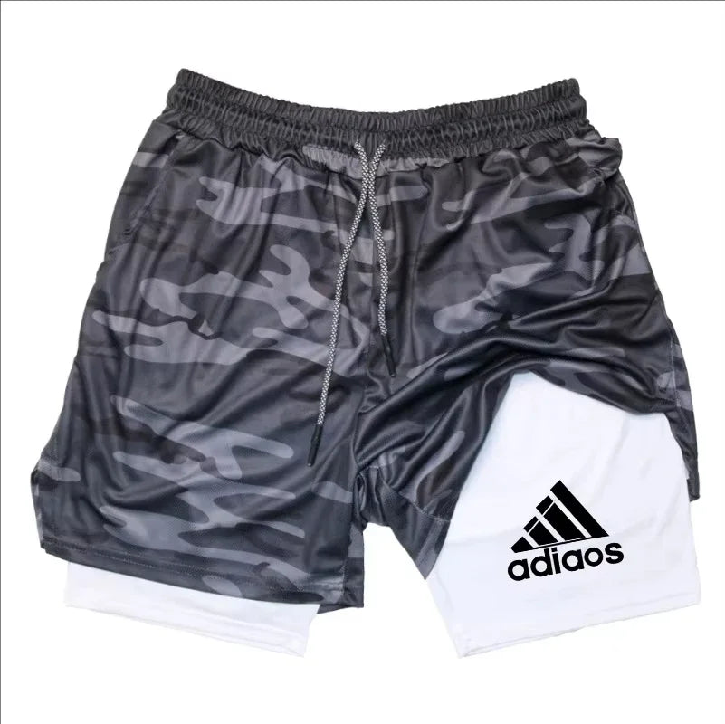 Men's compression shorts running training sports shorts summer gym...