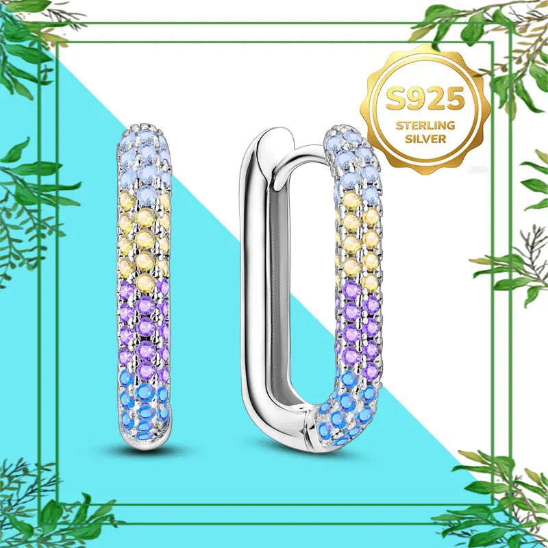 Brincos Femininos Pendentes 100% Genuínos em Prata Esterlina 925 Hipoalergênicos Luxuosos Elegantes Joia Fina Presente de Aniversário para Ela