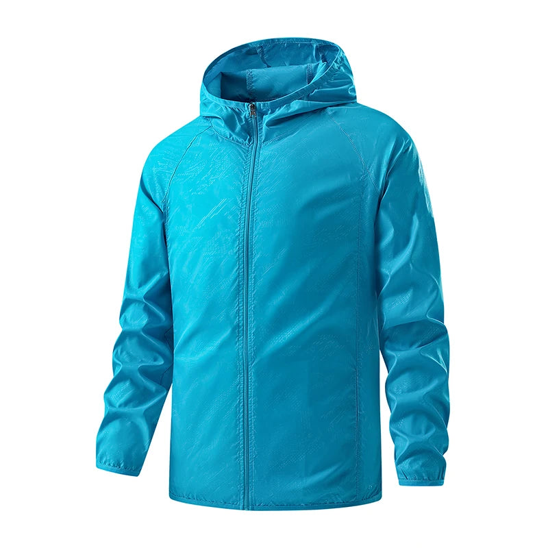 JNLN Jaquetas Unissex para Caminhada Impermeável Proteção Solar Corta-Vento Masculino Feminino Acampamento Escalada Ao Ar Livre Capa de Chuva Roupas Portáteis