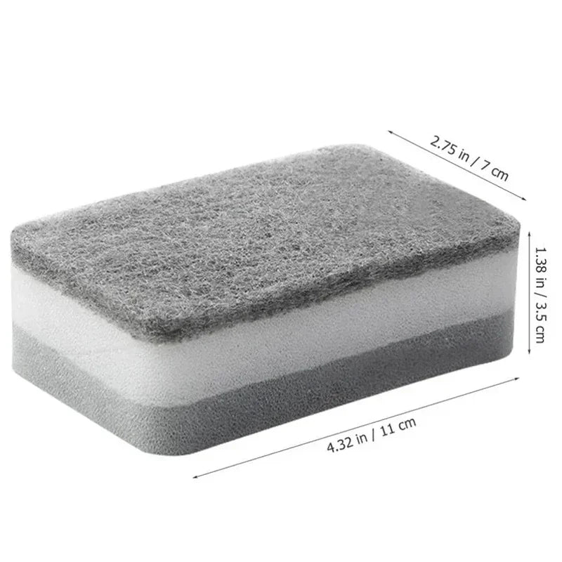 30/1pcs Double-sided Cleaning Sponges Wipe Scrubbing Pan Pot Dishwashing Scouring Pad Household Tools Kitchen Tableware Brush