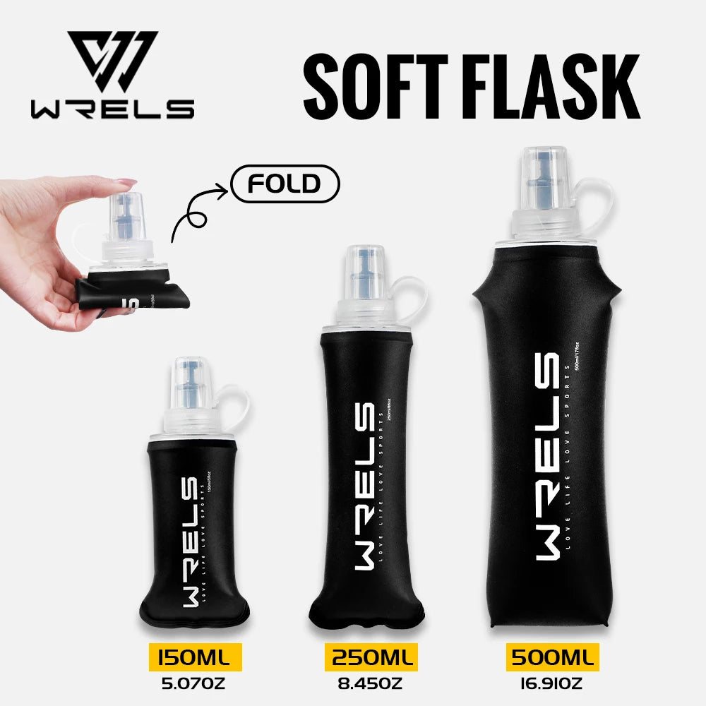 Garrafa de Água WRELS Dobrável — Leve e Compacta para o Outdoor