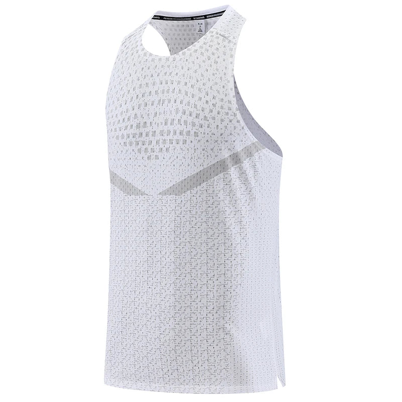 Regata Masculina Esportiva para Academia, Malha Respirável, Atletismo, Verão, Praia, Viagem, Camiseta Interna, Treino de Basquete, Moda, Corrida