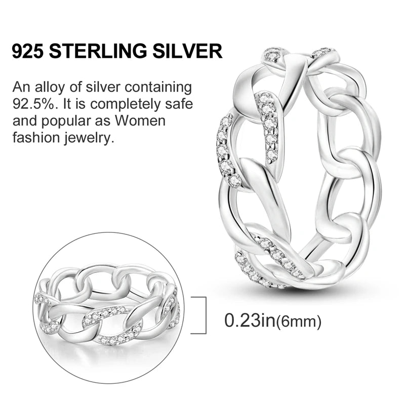 2026 Novas Alianças de Prata 925 Zircônia Brilhante Anéis CZ Anéis Para Mulheres Casamento Original Joias Finas Acessórios Presentes