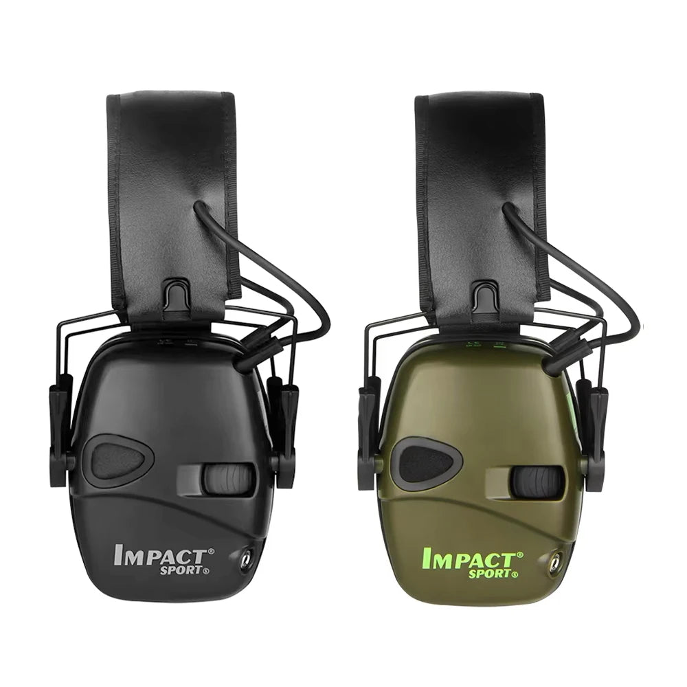 Novo Headset Eletrônico de Tiro para Proteção Auditiva, Fones de Ouvido com Redução de Ruído, Protetor Auricular Tático Ativo para Caça