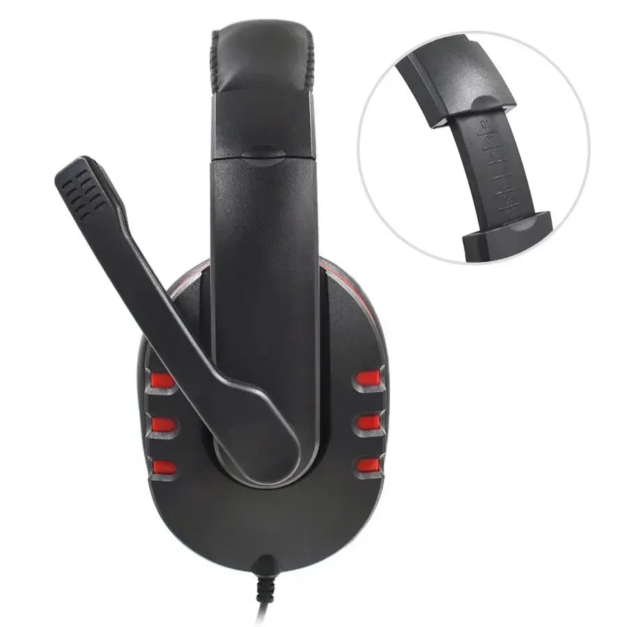 Fones de ouvido com fio 3,5 mm Headset gamer Fones de ouvido para PS4 PlayStation 4 Jogo PC Headset com microfone