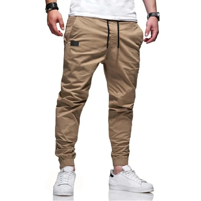 Novas Calças Masculinas Esportivas Casuais Moletom Jogger Cargo Masculina Harem Calça Lápis Calça de Moletom Multi-bolso